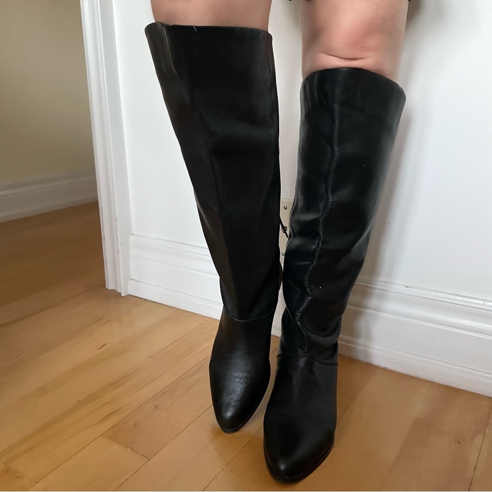 Vintage Genuine Leather Knee high Boots